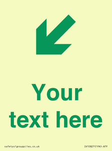 Custom Safe Condition inverse: Green Down left right arrow